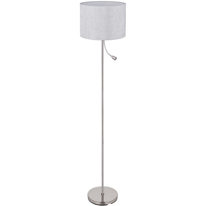 Lampadaire salon tissu lecture plafonnier lampe sur pied dans un ensemble comprenant des ampoules LED