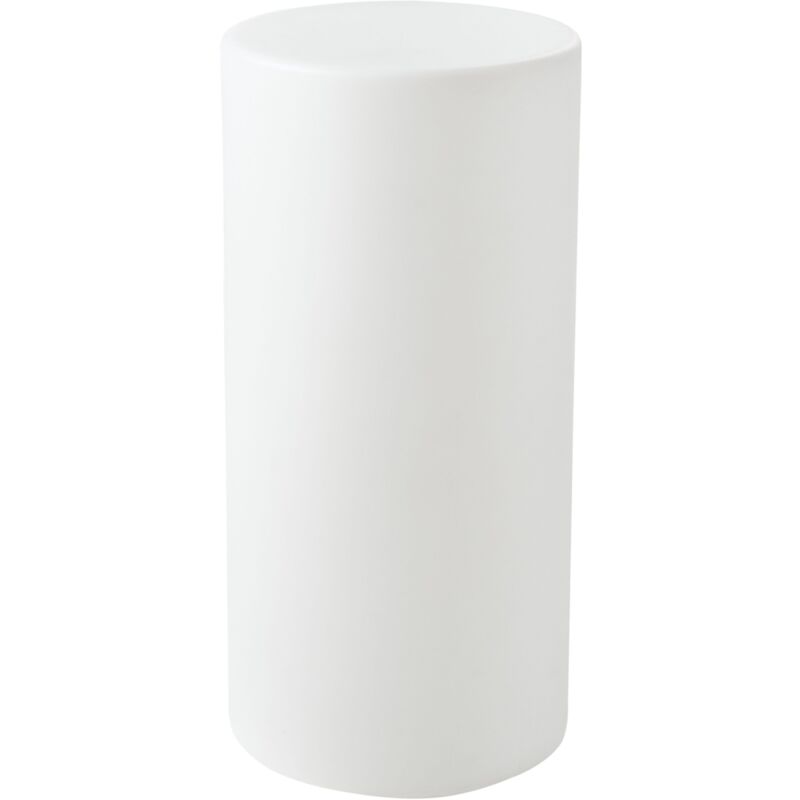 Lampadaire led Extérieur Matière Synthétique Étanche IP54 avec Télécommande Blanc Piedra