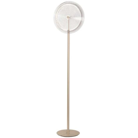 Lampadaire LED H170cm en métal et verre Jokey PT - Transparent
