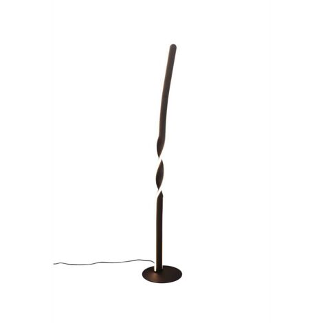 Lampadaire LED lampadaire liseuse métal noir mat interrupteur à pied H 110 cm