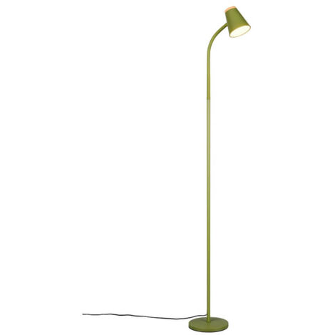 Lampadaire LED, lampe de lecture, vert, flexible, H 145 cm