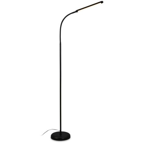 Lampadaire LED, noir, 1xplatine LED/6W