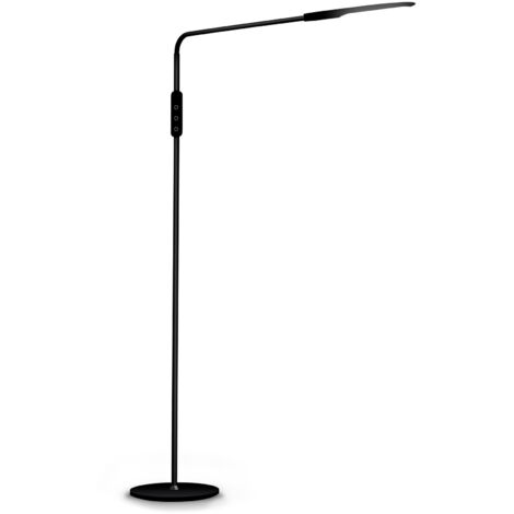 Lampadaire LED noir flexible Korpass 9w