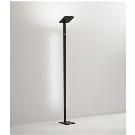 Lampadaire Led QUADRA Noir en métal H.180 cm Perenz