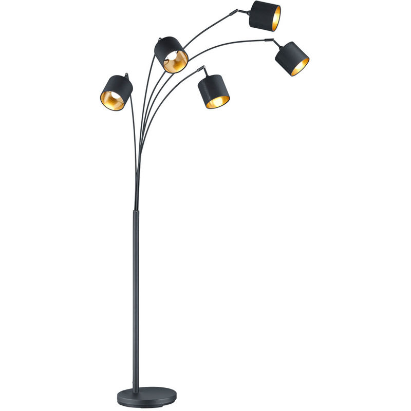 Lampadaire sur pied DIMMABLE Lampe textile réglable TÉLÉCOMMANDE dans un ensemble comprenant des lampes LED RGB