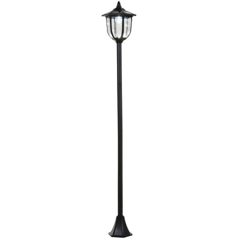 Lampadaire LED solaire extérieur BELINDA noir