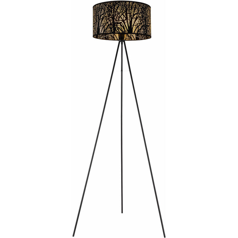 lampe sur pied noir salon plafonnier lampe textile dans un ensemble comprenant des ampoules led