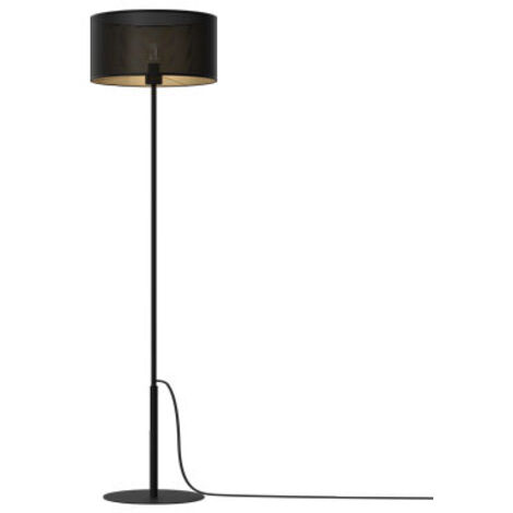 Lampadaire loft maille noire intérieur doré E27 Luminex