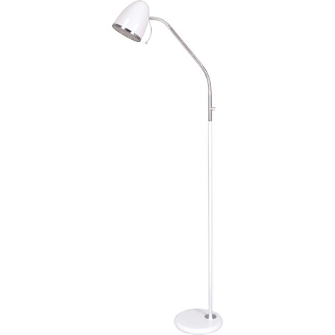 Lampadaire métal blanc/chrome E27 Kaja Kajtek I K-MT-201