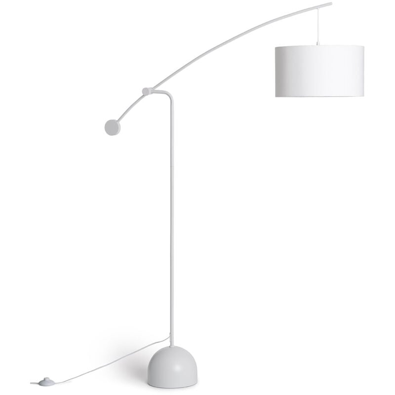 Lampadaire Métal Meetkunde Blanc