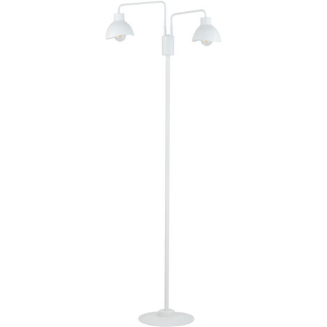 Lampadaire moderne blanc double 2xE27 15W Holi Sigma