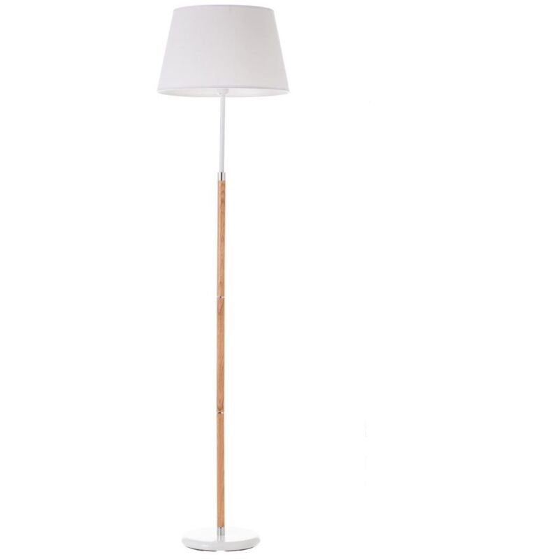 Lampadaire moderne en bois blanc 161x40x40 cm