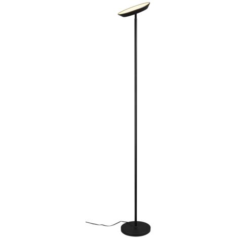 Lampadaire moderne noir spot orientable LED 17W 178cm