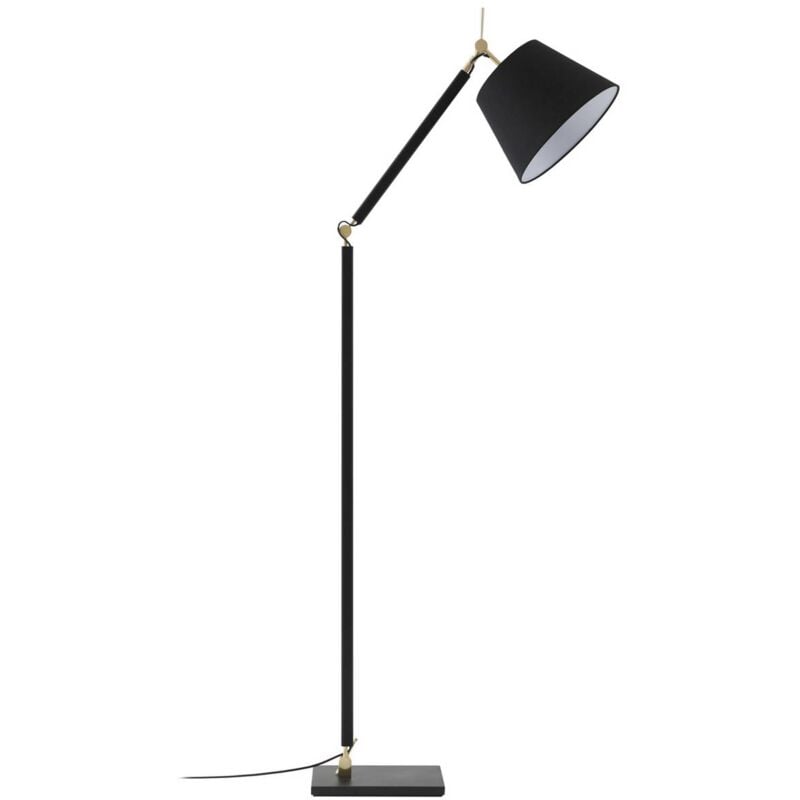 Lampadaire Tissu 'Marvaine' en métal pour salon & salle à manger