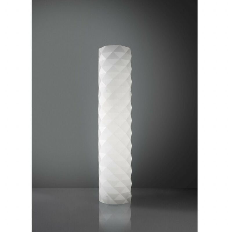Lampadaire métal blanc 27 x 123h