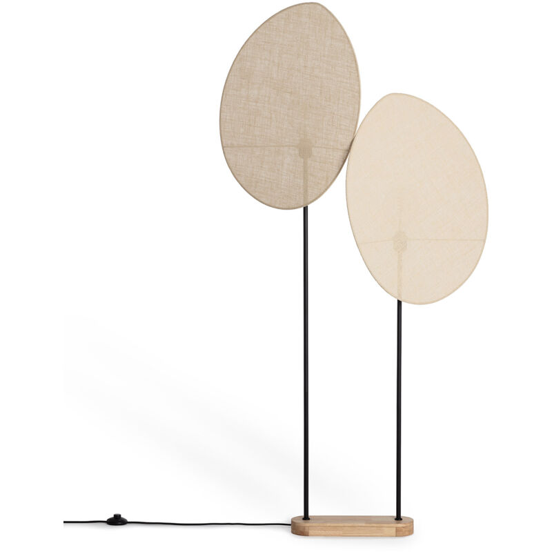 Lampadaire Métal et Textile Elliptica Noir