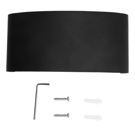Lampadaire mural LED 6W aluminium noir double flux pour décoration intérieure/extérieure AC85‑265V