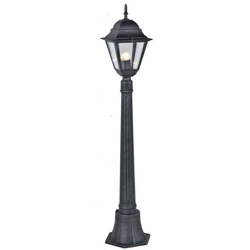 Lampadaire new york hauteur cm.110 aluminium moulé sous pression peint gris fonte vieillie 60w - Salon