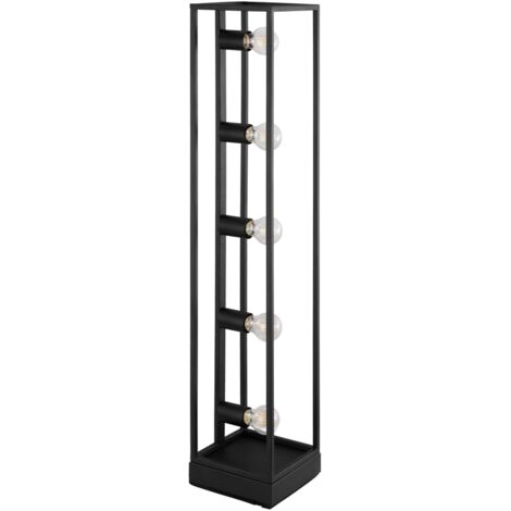 Lampadaire noir Blackcrown 100 cm 5 lumières - 33691