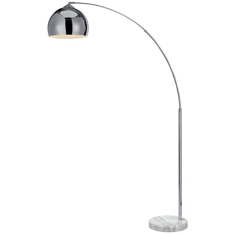 Lampadaire chromé Noova 1xE27