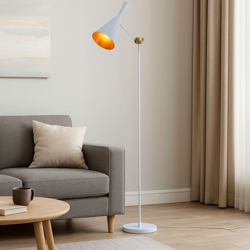 Lampadaire design "Olivia" - Blanc Lampadaire design "Olivia" - Blanc