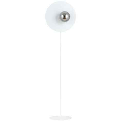 Lampadaire Oslo blanc/graphite E14 Emibig 145cm métal