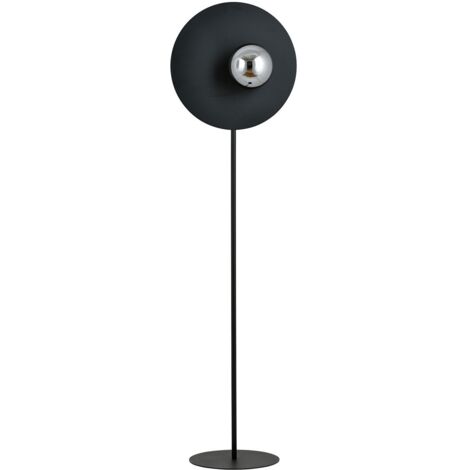 Lampadaire OSLO noir graphite métal E14 Emibig 145 cm
