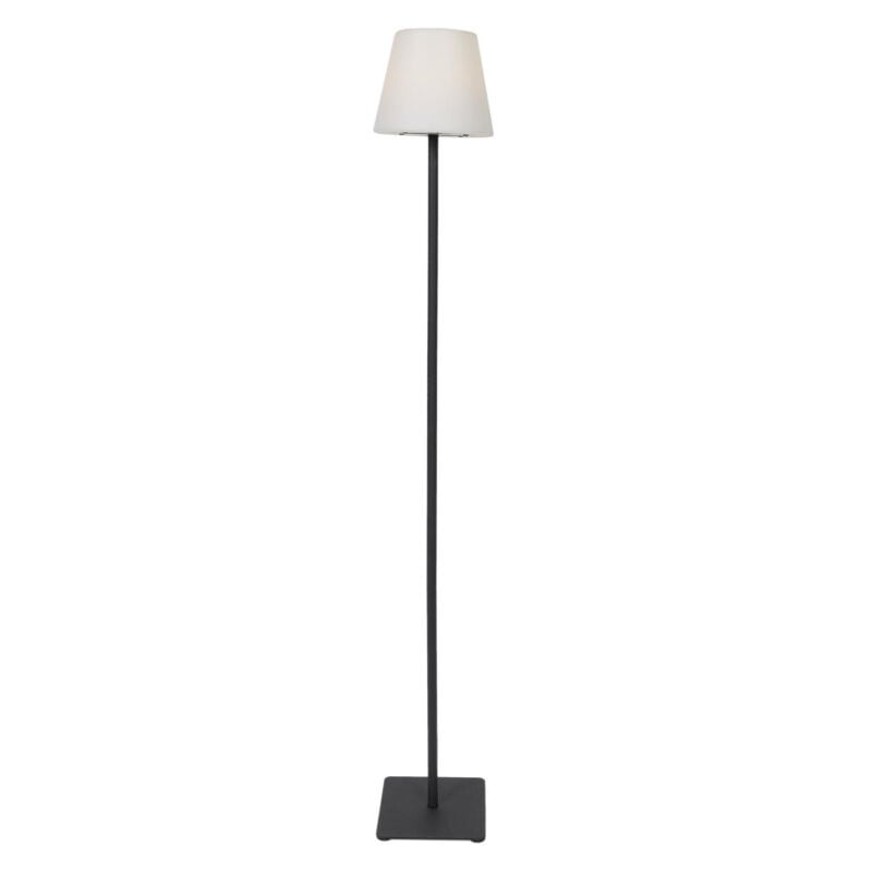 Lampadaire solaire extérieur à couleur changeante - Blanc/Noir - h 120 cm - Livraison gratuite