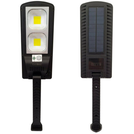 Lampadaire Panneau Solaire Photovoltaique Capteur 120w 60 Led Cob 9330