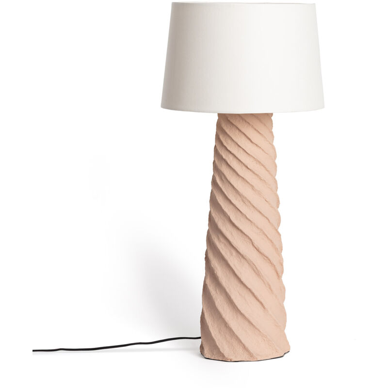 Lampadaire Papier Maché Métal Stari Blanc