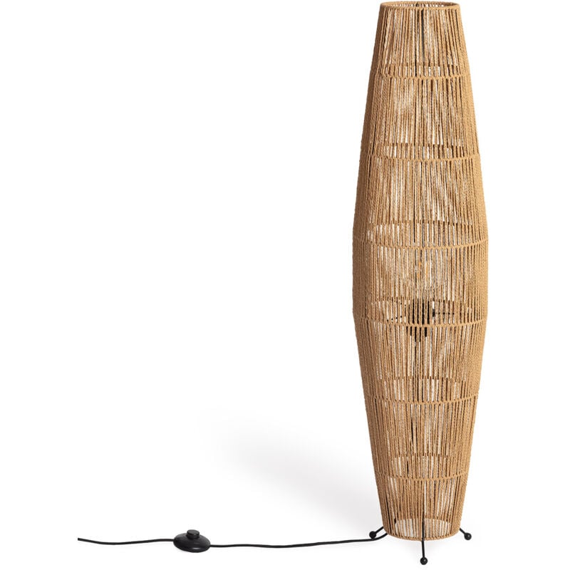 Lampadaire Papier Tressé Mahali Naturel