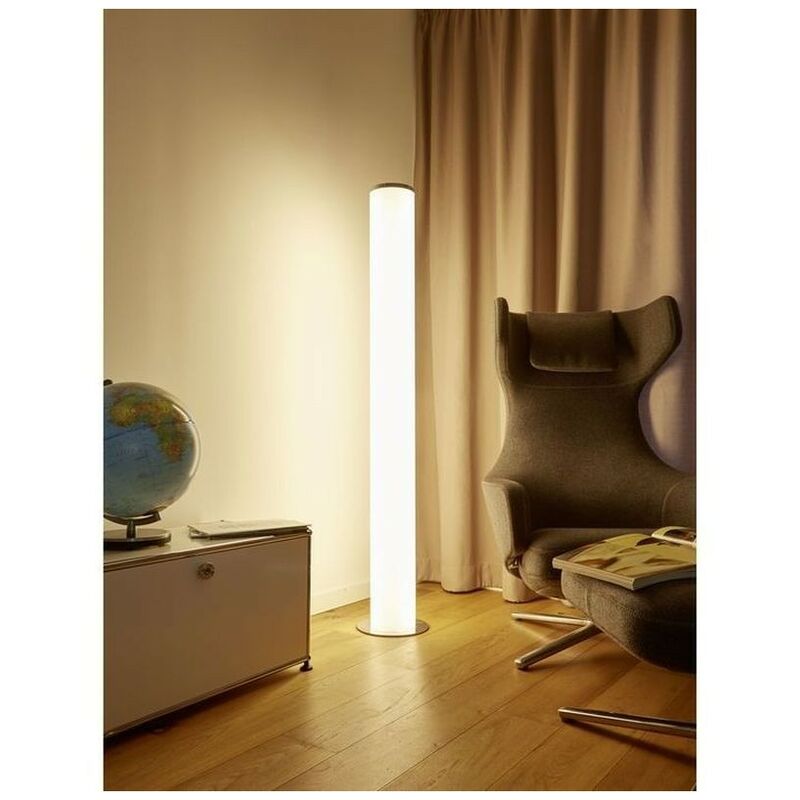 Lampadaire Pillar Blanc 1x24W SMD LED