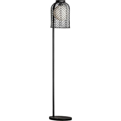 Lampadaire plissé metal - Noir