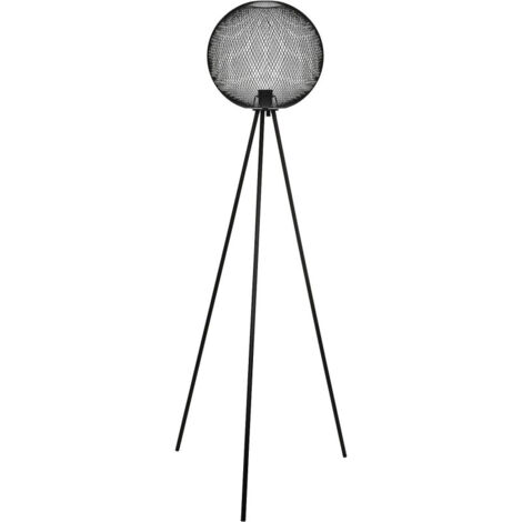 Lampadaire rond trépied en métal design industriel MODERN SPIRIT