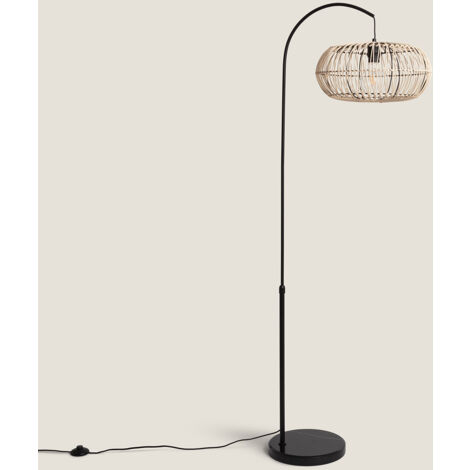 Lampadaire Rotin Arawa Lebrel ILUZZIA Naturel - Naturel
