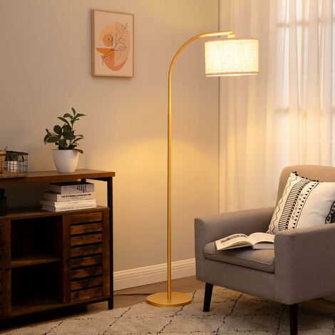 Lampadaire courbé design à LED intégrée noir 170 cm - Thalia