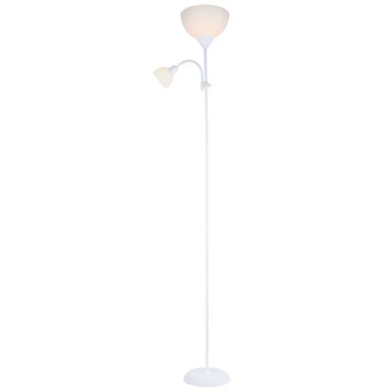 GSC - Lampadaire série Nawis 1760 mm E27 avec liseuse E14 blanc
