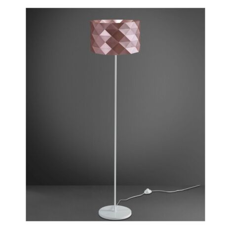 Lampadaire Socle Et Tige En Métal Rose 40 x 153h Cm