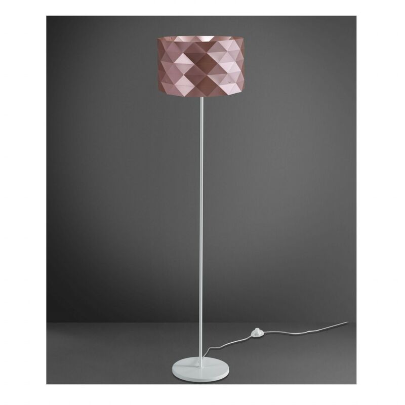 Linea Zero - Lampadaire Socle Et Tige En Métal Rose 40 x 153h Cm Linea Zero - Lampadaire Socle Et Tige En Métal Rose 40 x 153h Cm