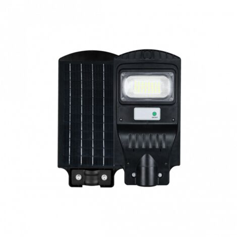 Lampadaire solaire 30W 4000K 650lm détecteur EcoLight