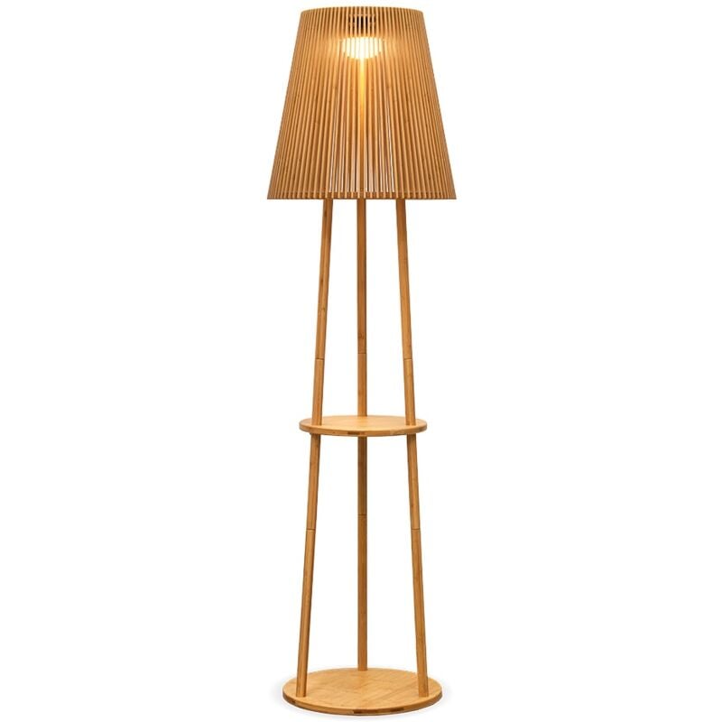 Okinawa 170 cm de haut. Lampadaire sans fil pour l'intérieur et l'extérieur. Lumière led avec charge solaire ou usb. Fabriqué en Espagne
