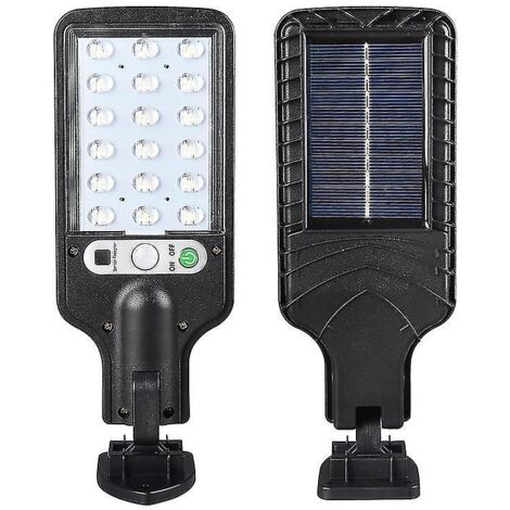 Lampadaire solaire LED étanche avec détecteur de présence - Éclairage extérieur pour jardin et cour