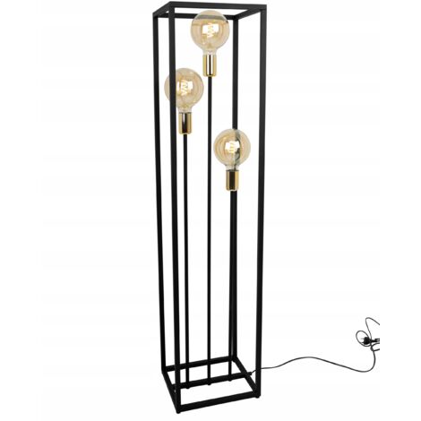 LAMPADAIRE SUR PIED MÉTAL NOIR 130 CM