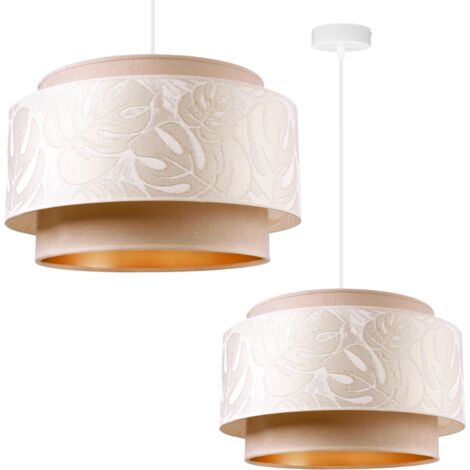 LAMPADAIRE SUSPENDU ABAT-JOUR POUR SALON 45 CM