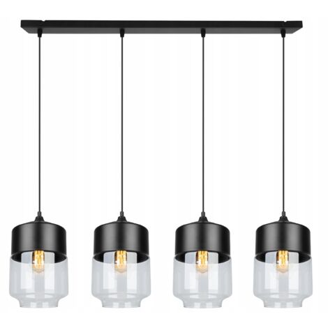 LAMPADAIRE SUSPENDU, PLAFONNIER EN VERRE, ABAT-JOUR LED