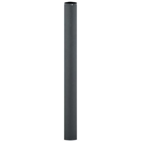 Lampadaire syste'me sphe're   60 mm en re'sine antichoc noire cm 100 h pour sphe'res de jardin exte'rieur