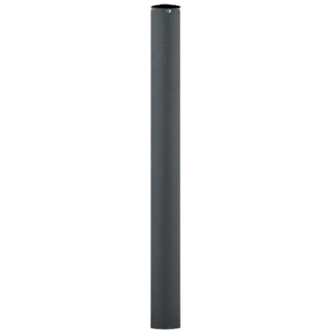 Lampadaire syste'me sphe're   60 mm en re'sine antichoc noire cm 50 h pour sphe'res de jardin exte'rieur