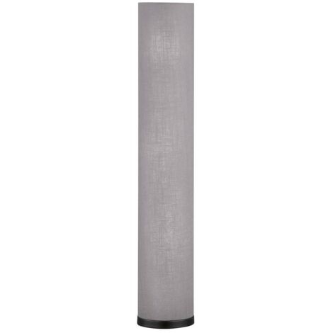 Lampadaire THOR E14 3x25W métal sable noir, tissu lin, PVC gris/blanc intérieur H: 110cm Ø19cm avec interrupteur au pied