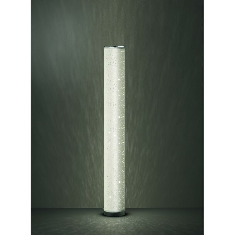 Lampadaire Led Moderne Tico H103 cm Tissu Blanc Trio Lighting