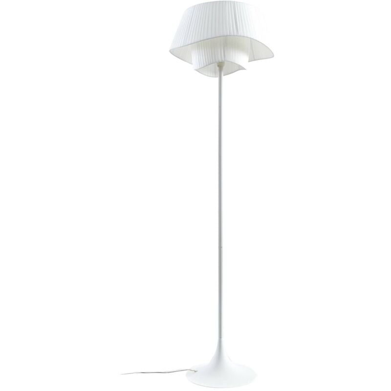Lampadaire Tissu 'Eryndor' en métal pour salon & salle à manger